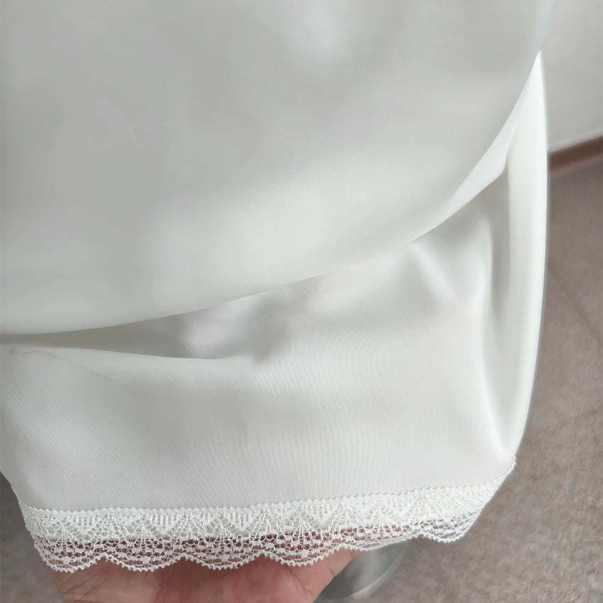 Women Sexy High Waist Satin Mini Skirt White Red Chic Streetwear Summer Elastic Waist Slim Skirt Hot Girls Casual Simple