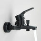Black Bathroom Shower Faucet Set Bathtub Tap Wall Mounted Hot Cold Mixer Crane Shower Systems With ABS Handheld Shower