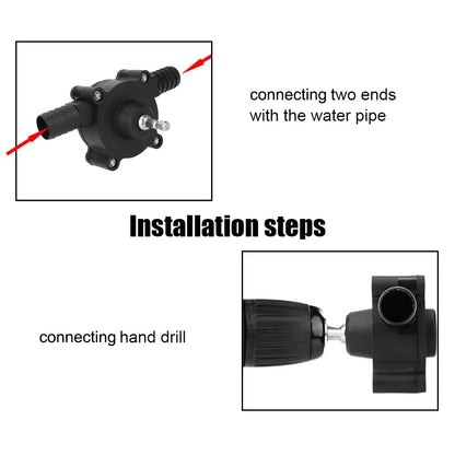 Mini Hand Self-priming Liquid Transfer Pumps Electric Drill Pump Portable Diesel Oil Fluid Water Pump Home Garden Outdoor Tool