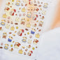 5D Pudding Jelly Dessert Fruit Cherry Pink Claw Print Bowknot Tie knot Love Heart Stars Nail Art Sticker Adhesive Manicure Decal