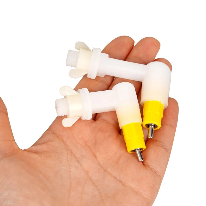 2/4/6pcs Poultry Chicken Nipple Drinker Automatic Rabbit Drinking Fountain Pigeon Hamster Pet Nipple Drinker Easy installation