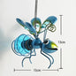 Metal Solar Bees Lantern Garden Decor LED Hanging Dragonfly Bees Solar Light Garden Sculptures For Patio Yard Outdoor Decoration