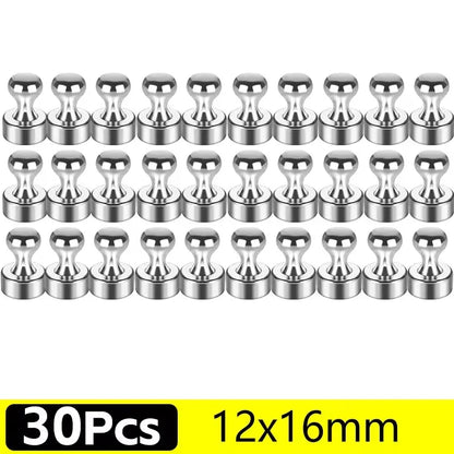 1-50Pcs Super Strong Neodymium Magnet Pushpin for Refrigerator Whiteboard Magnetic Pushpins Sucker Thumbtack Magnets Push Pins