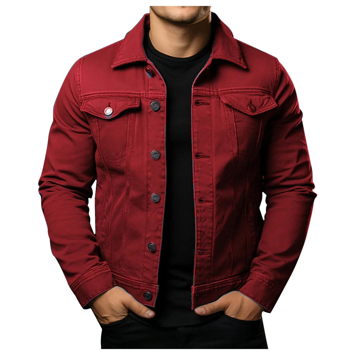 Men'S Casual Fashionable Outerwear Jacket Mens Medium Long Cotton Jacket Men'S Jackets Casual Daily Wear Jacket Ropa De Hombre