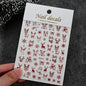 Winter Christmas Atmosphere Nail Stickers Snowman Snowflake Wapiti Self-adhesive High Quality Cute Nail Stickers Nail Art Deco