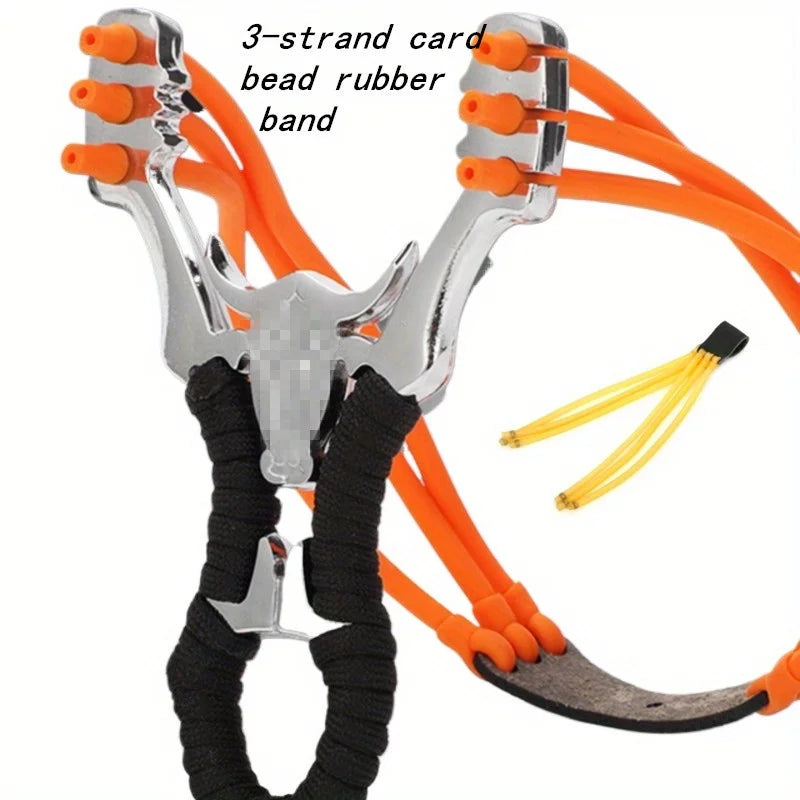 2pcs Slingshot Card Bead Rubber Band Slingshot Replaces Elastic Rubber Band, Round Rubber Band and Slingshot Accessories