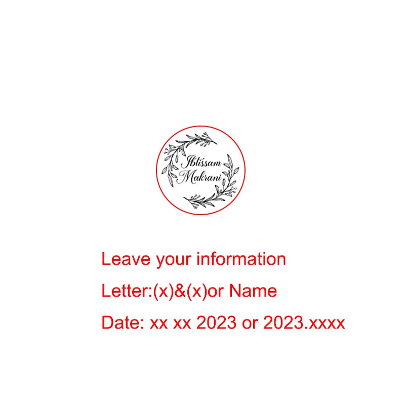 Wedding Embosser Stamp LOGO Custom Personalized Embossing Seal Customization for Letter Head Wedding Envelope Graduation Decora