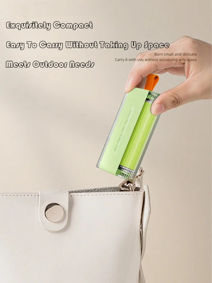 Washable Pet Hair Remover Dual-Sided Silicone Roller With Dust-Proof Cover Portable For Clothes Efficient Dust Fur Cleaning Tool