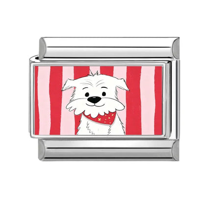 Wholesale Cute Animal Swimming Dogs Cats Sheep Charm Bracelet Fit 9mm Bracelet Stainless Steel Italian Links Making DIY Jewelrys