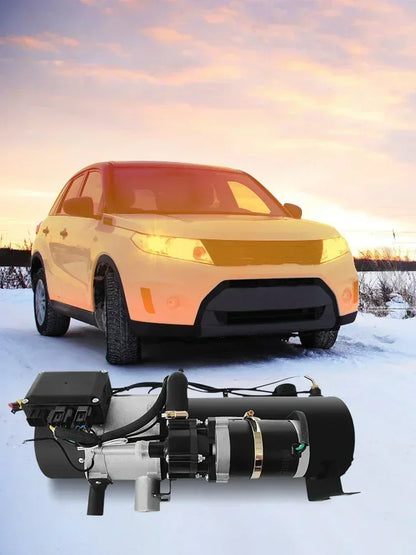 SIHAO 10KW Heavy‑Duty Water‑Type Diesel Heater, 12V‑24V Universal Vehicle Preheater, Robust Fuel Heating Unit for Automobile Engine Warm‑up and Passenger Cabin Heating Work