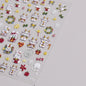 Luxury 5D Floral Nail Art Stickers Gold Silver Chinese Style Metal Frame Shiny Crystal Rhinestone Self Adhesive Manicure Decal