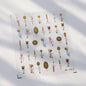 Black White Bow Tie Mini Bowknot Line Rhinestones Gold Silver Laser 5D Self Adhesive Nail Art Decoration Sticker Manicure Decals