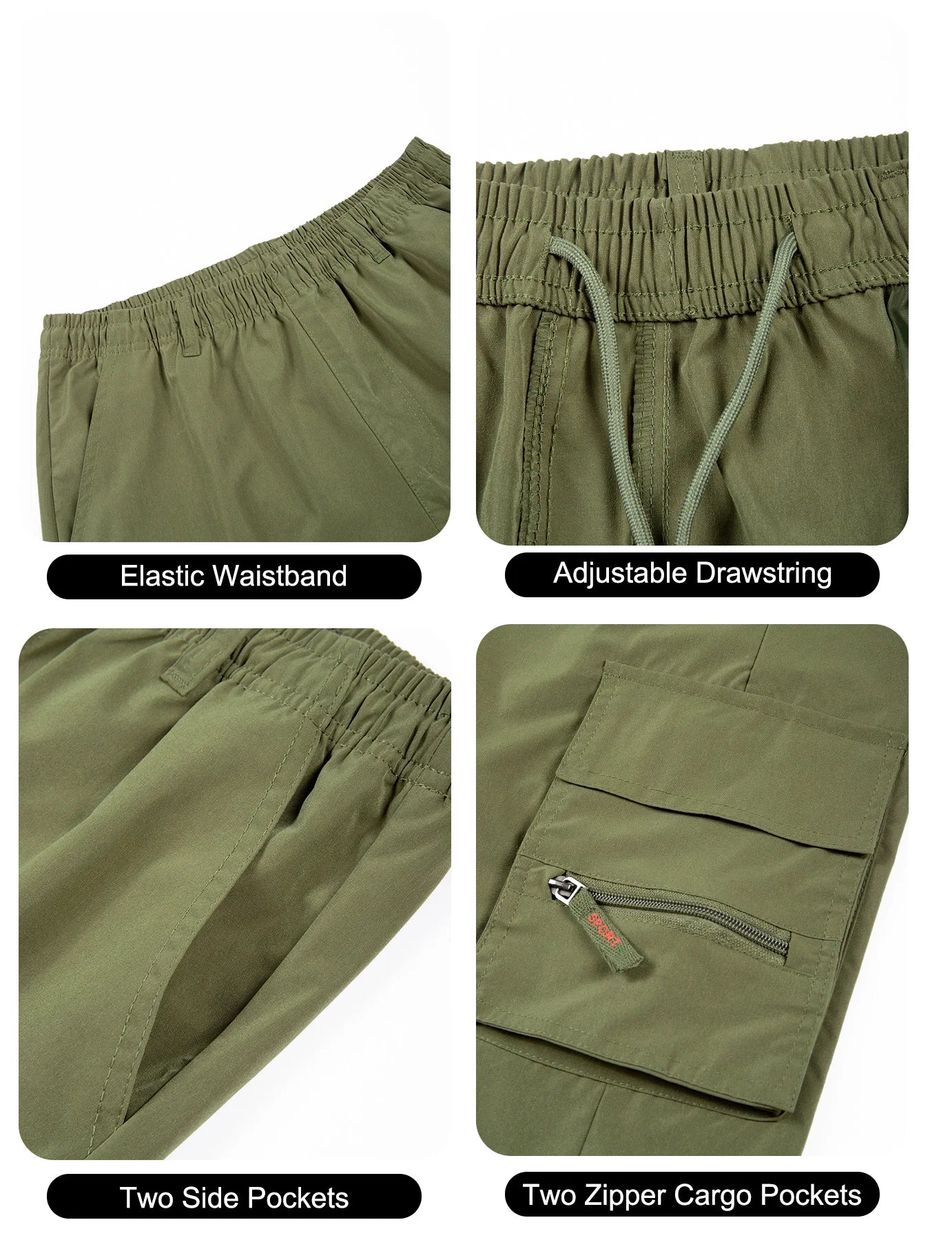 Monaco Flag Printed Cargo Shorts Summer Men's Tactical Shorts Casual Loose Multi-pockets Elastic Waist Work Jogging Short Pants