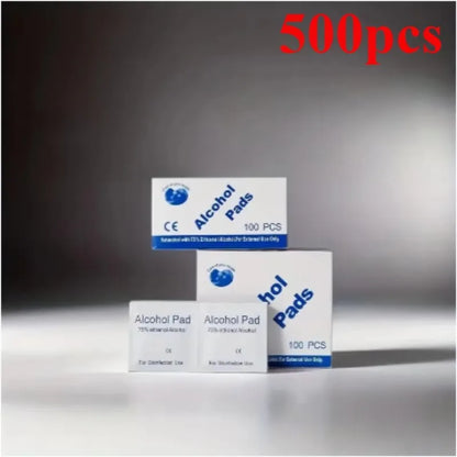 First aid box essential, 75% alcohol swabs 100 pieces per pack, skin wound disinfection and cleaning supplies