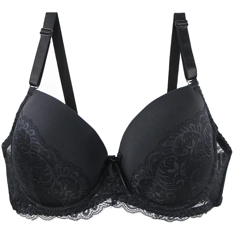 DaiNaFang Push Up Breathable Bras Bow 34/75 36/80 38/85 40/90 42/95 44/100 BCDE Cup Underwear For Women Plus Size Lingerie