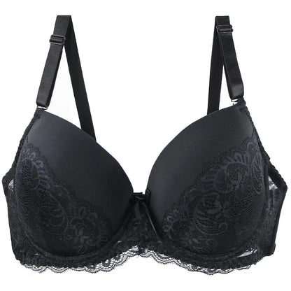 DaiNaFang Push Up Breathable Bras Bow 34/75 36/80 38/85 40/90 42/95 44/100 BCDE Cup Underwear For Women Plus Size Lingerie