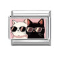Wholesale Cute Animal Swimming Dogs Cats Sheep Charm Bracelet Fit 9mm Bracelet Stainless Steel Italian Links Making DIY Jewelrys