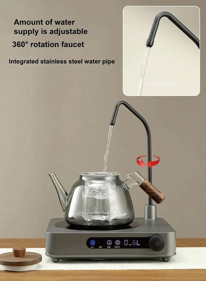 1500W Electric Ceramic Stove Timing Tea Maker Automatic Water Supply Induction Cook Water Pumping Kung Fu Tea Stove Water Boiler