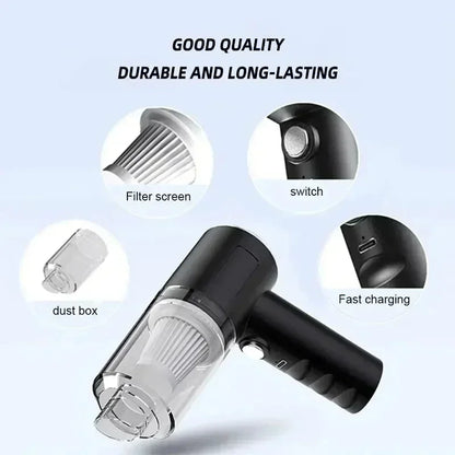 Car Vacuum Cleaner 2900000 Pa 4 In1 Powerful Clean Machine Wireless Blowing Suction Portable Vacuum Cleaner household 2026