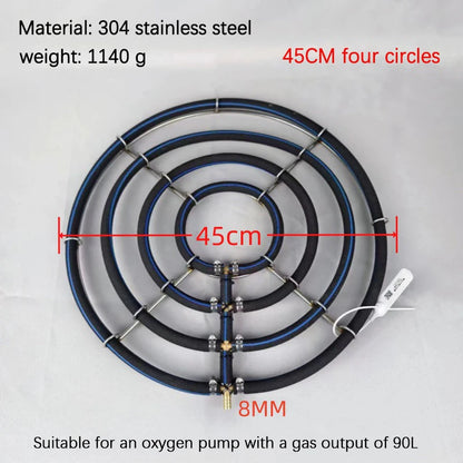 1Pc Stainless Steel Koi Fish Pond Oxygenation Aquarium Supplies Nano Aeration Disc Fish Pond Seafood Pond Oxygen Plate