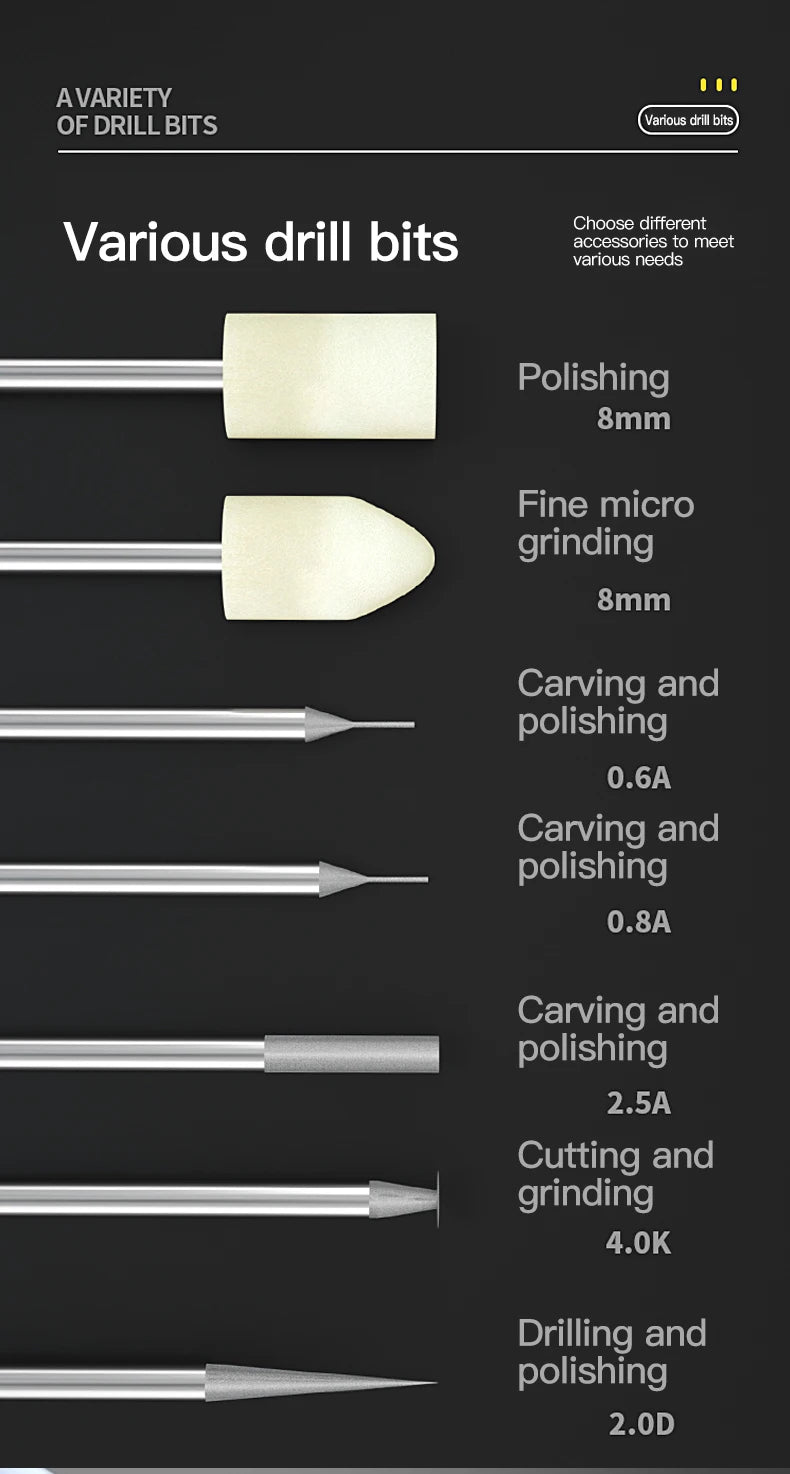 MaAnt D1 D2 Smart Electric Sharpening Mini Handheld Grinder Engraving Pen Tool Set DIY Carving Grinding Polishing Rechargeable