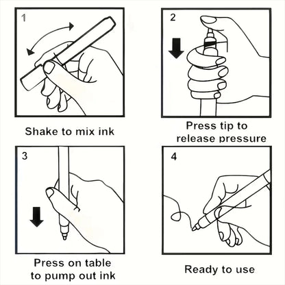 Metal Touch-Up Paint Pen |   Black/White |   Faucet Scratch Repair |   Bathroom Kitchen & Car Rim Restoration