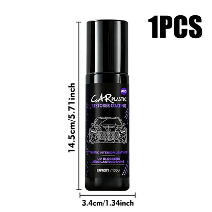 Car Interior & Exterior Scratch Remover Wax - Plastic & Leather Restorer , Tire Protectant & Yellowing Repair - Scratch Remover