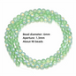 6/8/10mm Sizes Faceted Glass Beads Pink Blue Plating Clear Crystal Earth Beads 96-faceted Faceted Cut Style Jewelry Making Beads