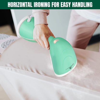 1500W Handheld Clothes Steamer Portable, 300ml Water Tank, 30s Fast Heat-up, 27g/min, Stainless Steel Panel,1.5m Cable
