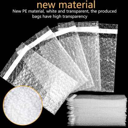 Transparent Bubble Mailers Self-sealing Plastic Shockproof Shipping Bag Self-adhesive Bubble Foam Packing Bags Cushioning Bag