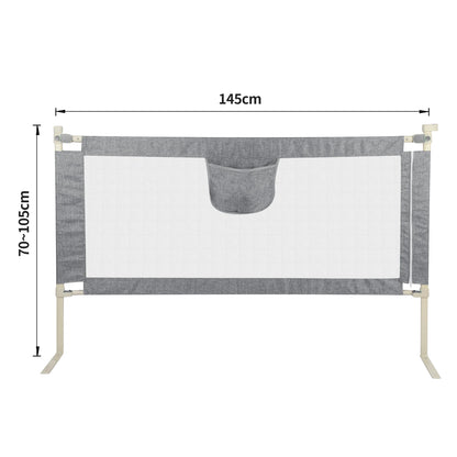 150 / 180/200/cm bed Protection toddler room accessory for boys and girls gray Pink blue bed