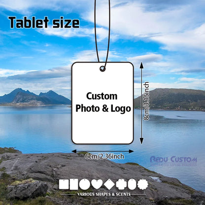 Personalized Custom Logo Paper Car Perfume Hanging Freshener