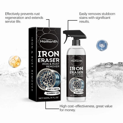 Rust Remover Spray Penetrating Lubricant Rust Converter for Wheels Brake Parts Restore Metal Car Detailing