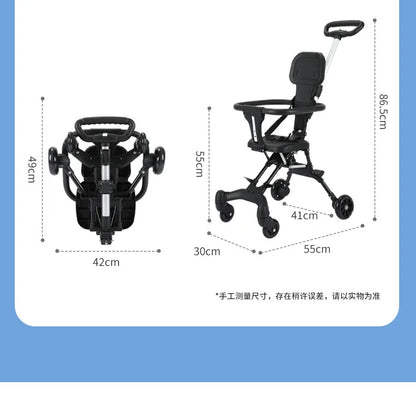 Compact Foldable Pet Cart Lightweight Shopping Cart Small Portable Go out Pet Carrier