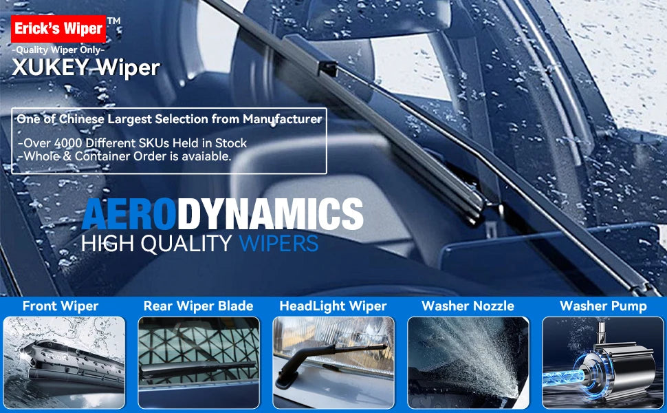 Erick's Wiper LHD Front Wiper Blades For VW Jetta 6 MK6 A6 Passat CC 2012 - 2018 Windshield Windscreen Window Brush 24"19"