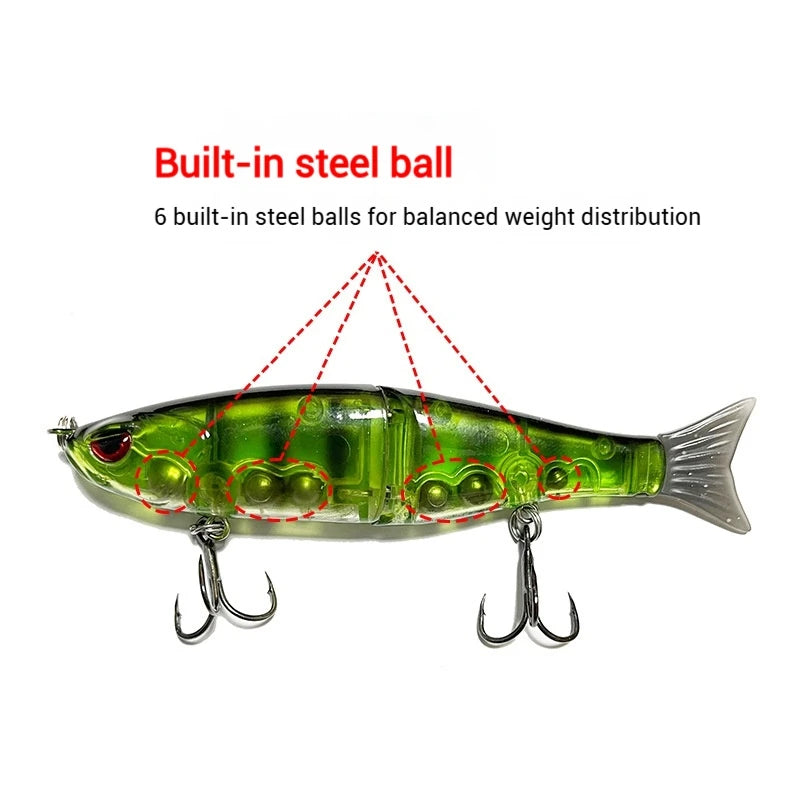 11.5cm/18.5g Balam Glide Bait Catfish Joint Giant Hard Bait Swimbait for Pike Bass Saltwater Glide Bait Leurre De Pêche