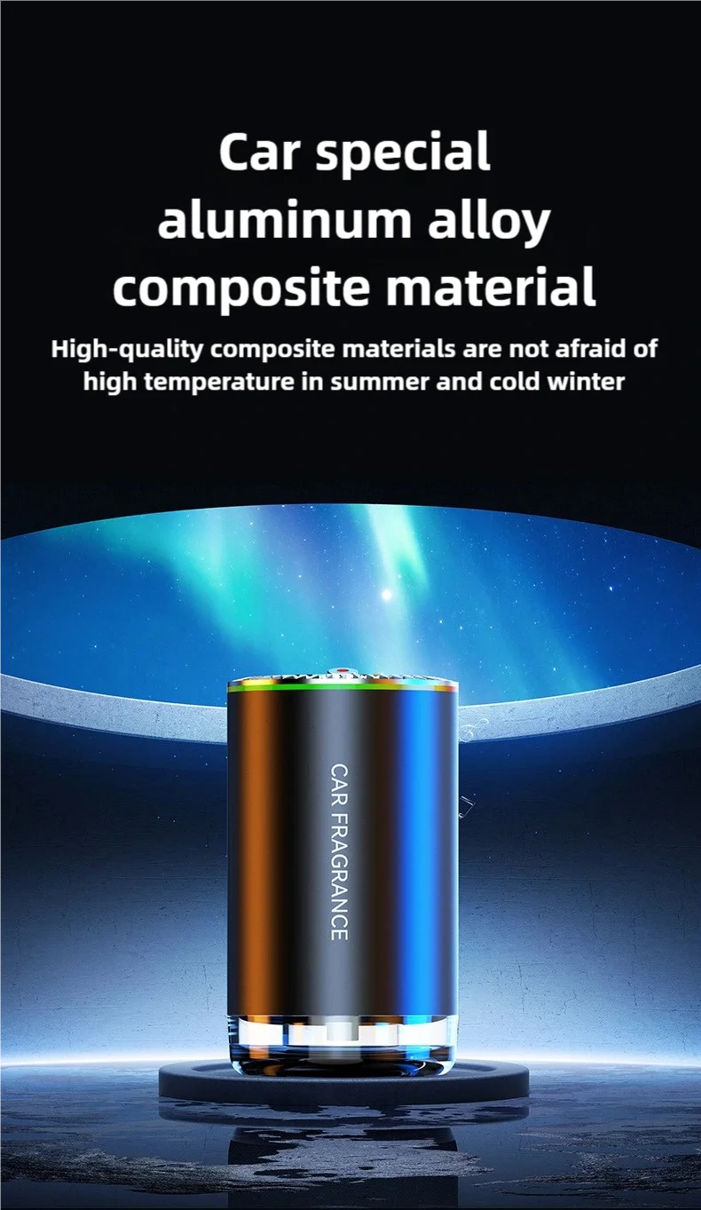 Car LED Aromatherapy Auto Machine Starry Sky Atmosphere Light Automatic Fragrance Intelligent Spray Car Aromatherapy Accessories