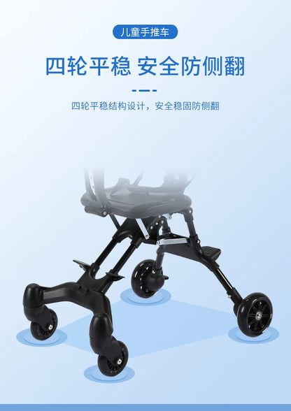 Compact Foldable Pet Cart Lightweight Shopping Cart Small Portable Go out Pet Carrier