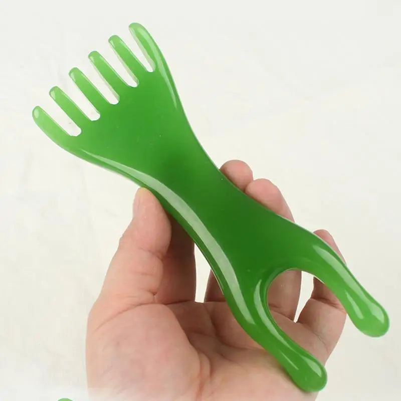 Resin Massage Comb, Manual Head & Face Massager For Scalp Nose Ears Eyes, Lightweight Portable For Home Office Travel