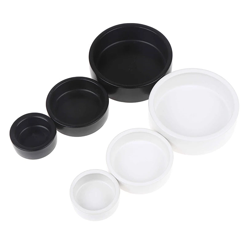 Ceramic Feed Bowl Reptile Food Ceramic Bowl Anti-Escape Ceramic Feeder Dish Reptile Water Bowl For Hermit Crab Gecko Chameleon
