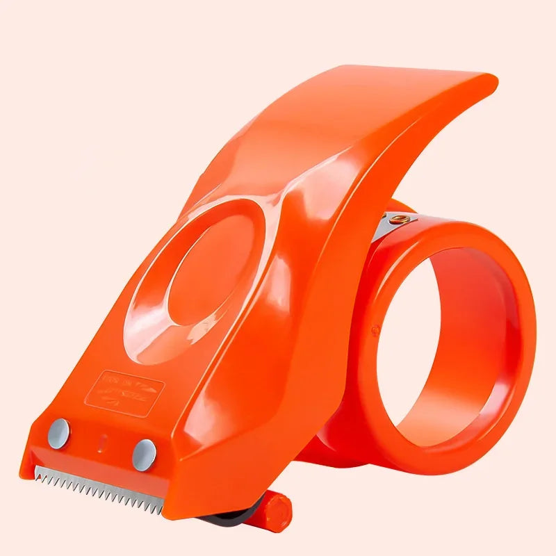 1PC Heavy-Duty Shipping Tape Dispenser Reusable Plastic Tape Cutter Sealing Holder Manual Packing Parcel Machine for Office & Sc