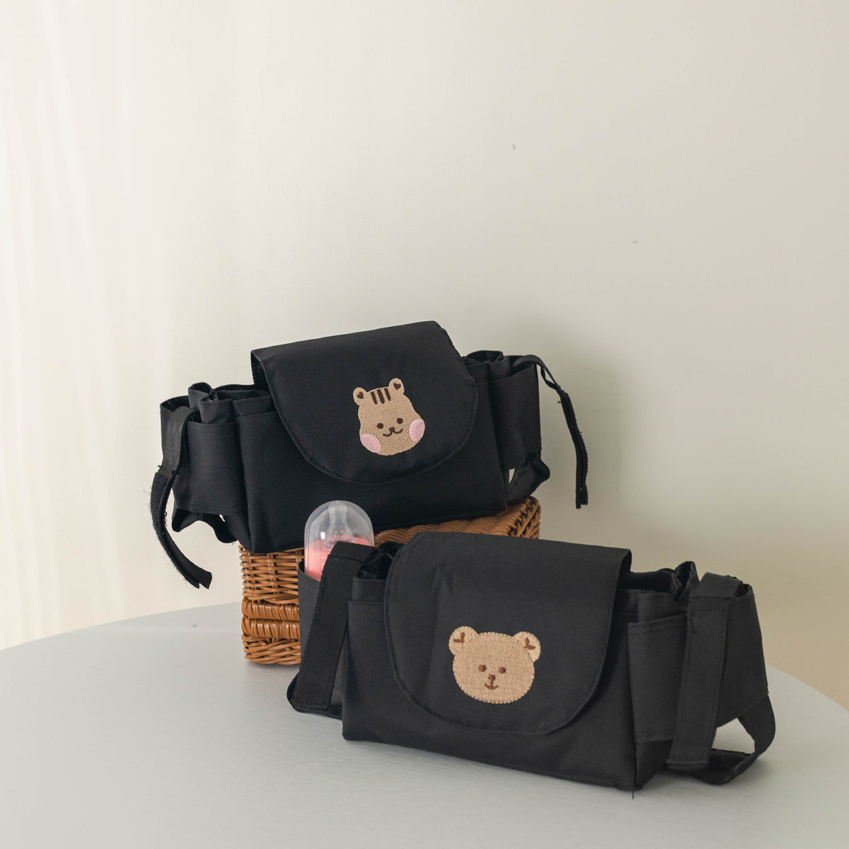 Baby Stroller Bag Pram Organizer Baby Accessories Cup Holder Newborn Trolley Portable Travel Car Bags for Carriages Universal