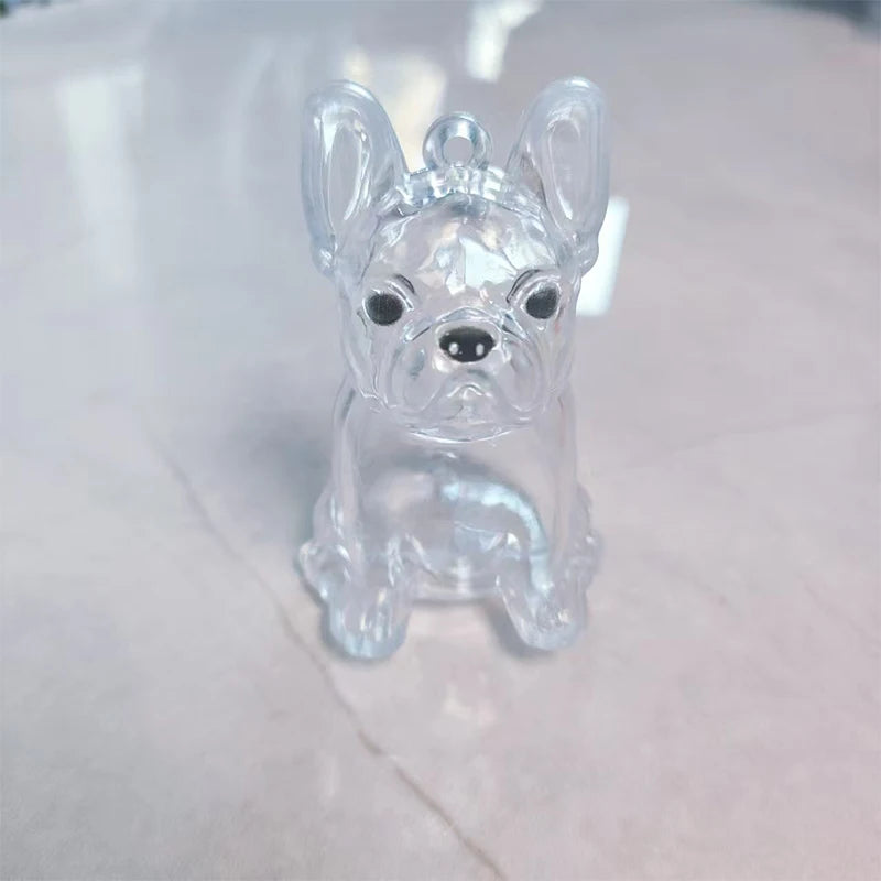 (HB05)Clear Puppy Hair Memorial Keepsake Capsule Pet Dog Fur Container DIY Pendant Keychain Decor Pet Lovers Home Display Gifts