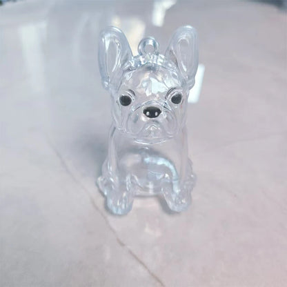 (HB05)Clear Puppy Hair Memorial Keepsake Capsule Pet Dog Fur Container DIY Pendant Keychain Decor Pet Lovers Home Display Gifts