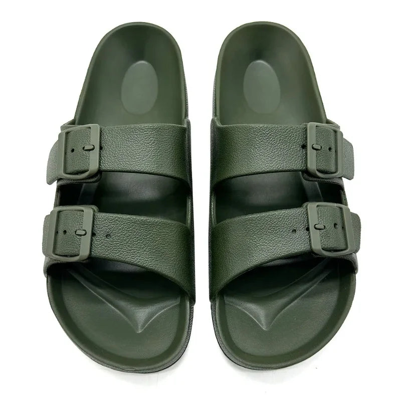 Brand Women Men Slippers Soft Sandals 2025 Summer Women Beach Casual Shoes EVA Slides Original Men Flip-flop Men's Sandal