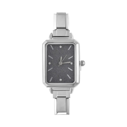 Fashion Colorful Dial Square Stainless Steel Women Watch Head Fit 9mm Bracelet For Party Friend Wife Birthday Jewelry Gifts
