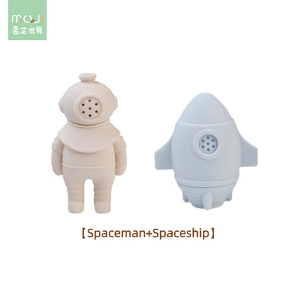 Baby Bath Toys Animal Silicone Cartoon Astronauts Play With Water Toys No BPA Swim Bathroom Baby Silicone Sprinkler Bathtub Toy