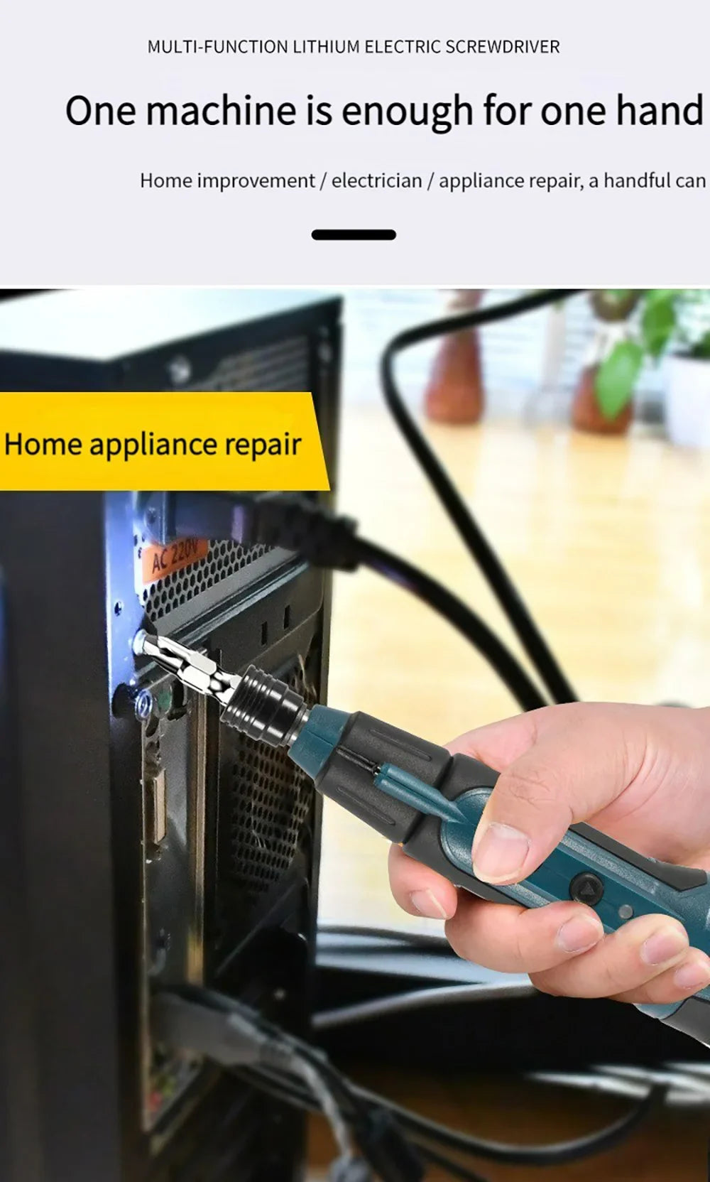 2Nm 3.6V 200r/min Electric Screwdriver Small Wireless Screwdriver Drill Screw Driver Set Rechargeable Electrician Screwdrivers