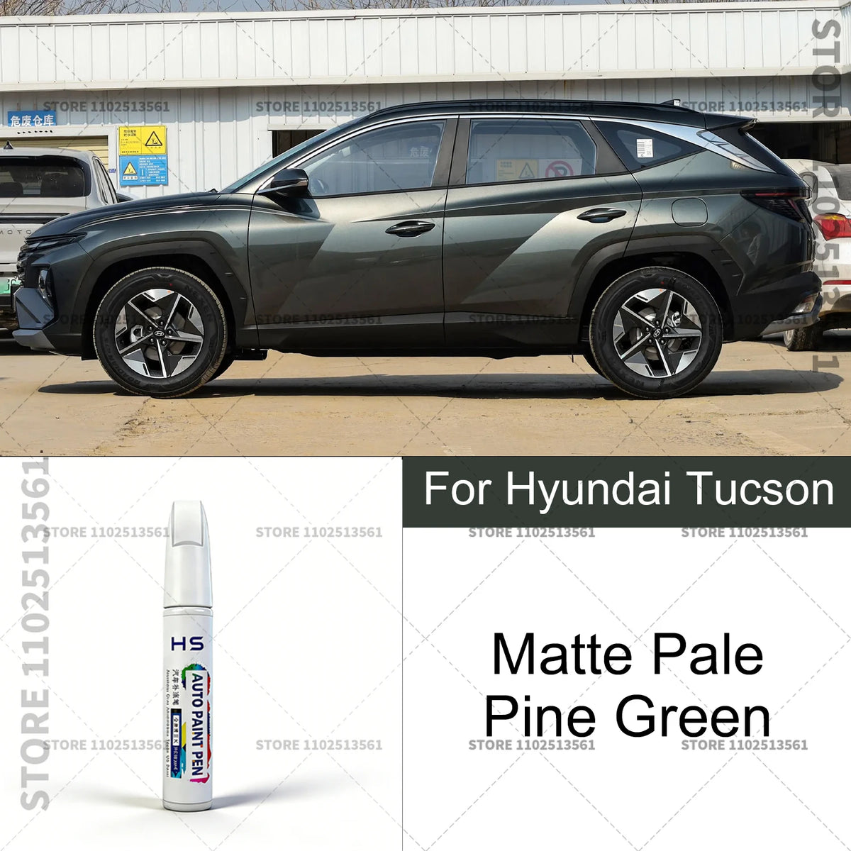 Car Paint Repair Pen Touch Up Scratch Remover DIY Auto Accessories For 2004-2025 Hyundai Tucson White Brown Black E9 BN Blue BU