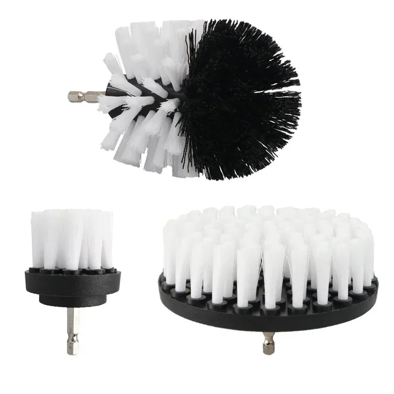 2/3.5/4/5'' Brush Attachment Set Power Scrubber Brush Car Polisher Bathroom Cleaning Kit with Extender Kitchen Cleaning Tools